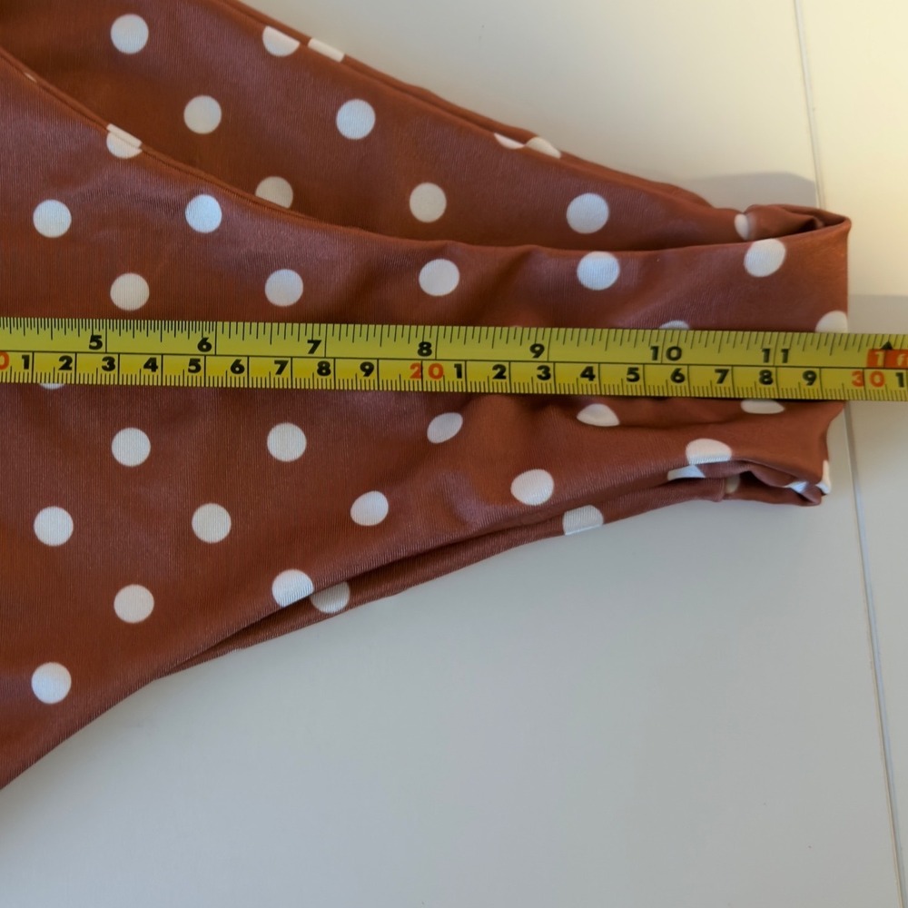 Nasty Gal You're Lookin Acute Polka Dot Bandeau Bikini Set Size 6/10 Retro NWT - Picture 11 of 12